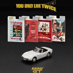 Minigt 1:64 Toyota 2000Gt Roadster Movie 007 Alloy Car Model
