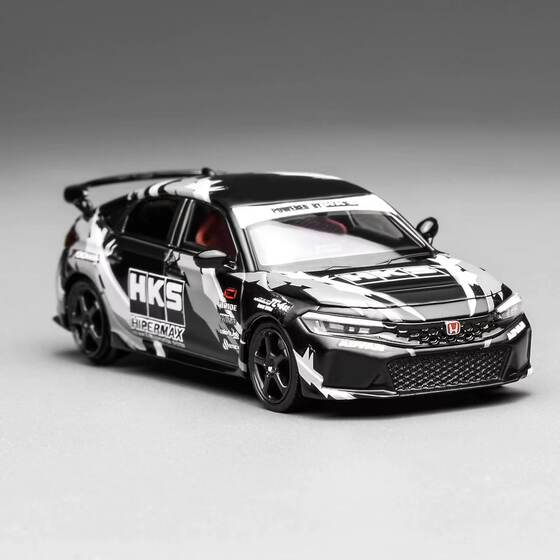 Motorhelix 1:64 Honda Civic Type R (Fl5) Hks Painted Version Alloy Car Model