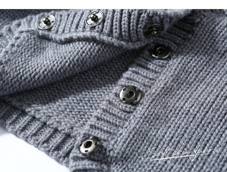 Áo len mới mùa thu 2018 của phụ nữ quây áo len màu xám gợi cảm áo cardigan
