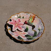 3D stereo ceramic fruit disc is manually made