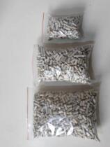 Threading high temperature resistant insulated ceramic beads Threading electric heating wire porcelain beads Inner diameter 2mm Outer diameter 4mm Length 10mm