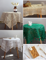 Small fresh hollow hook mat photo background cloth Food photography props tablecloth ins cake dessert placemat