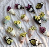 MINI dried flower bouquet Small dried bouquet small fresh Korean INS photo pose shooting props background