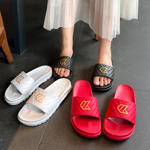 KITO Thai Imports Slippers Women Shoes Summer Wear outside wearing 2022 New thick bottom pine pastry Fashion web Red burst cool Drag