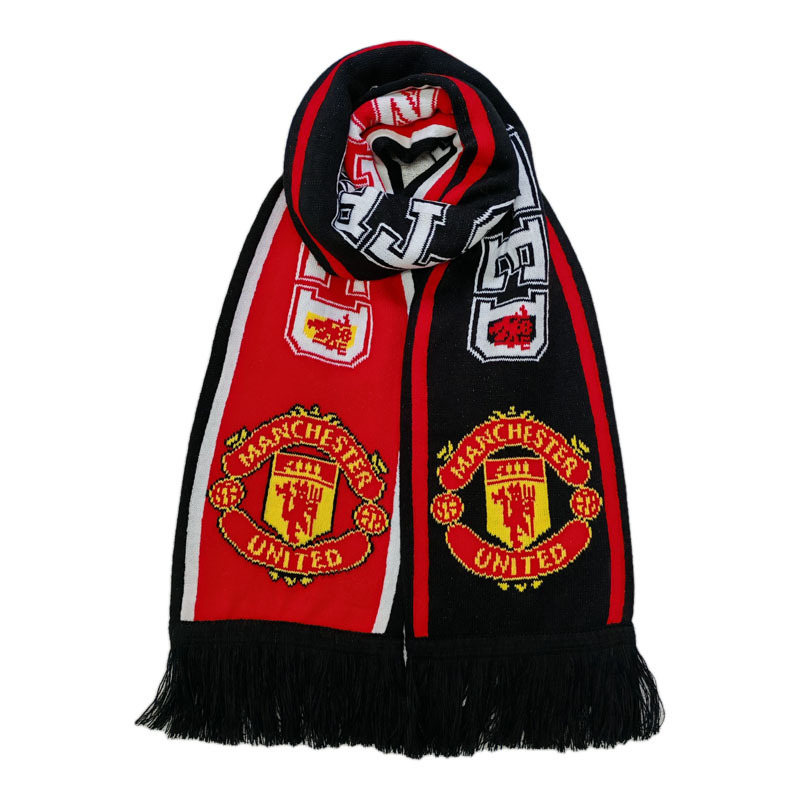 Manchester United, Real Madrid, Barcelona, Bayern, Chelsea, Arsenal, Juventus Official Same Style Warm Thick Knitted Wool Scarf