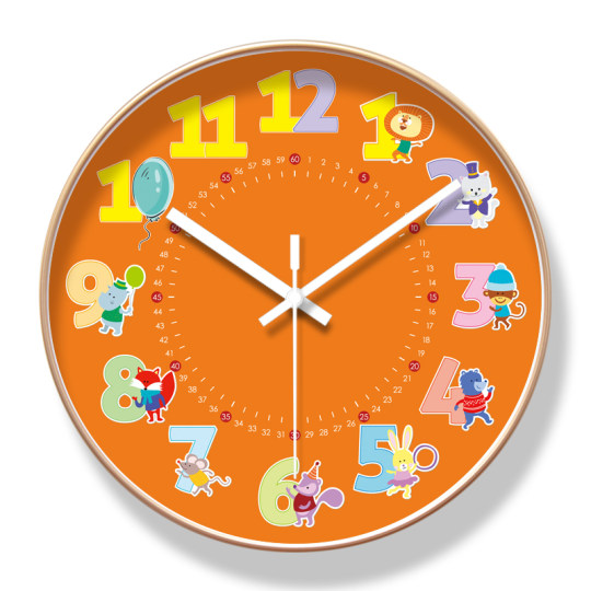 Ipra 6365 children's room wall clock early education learning mute clock kindergarten classroom students recognize watch quartz clock