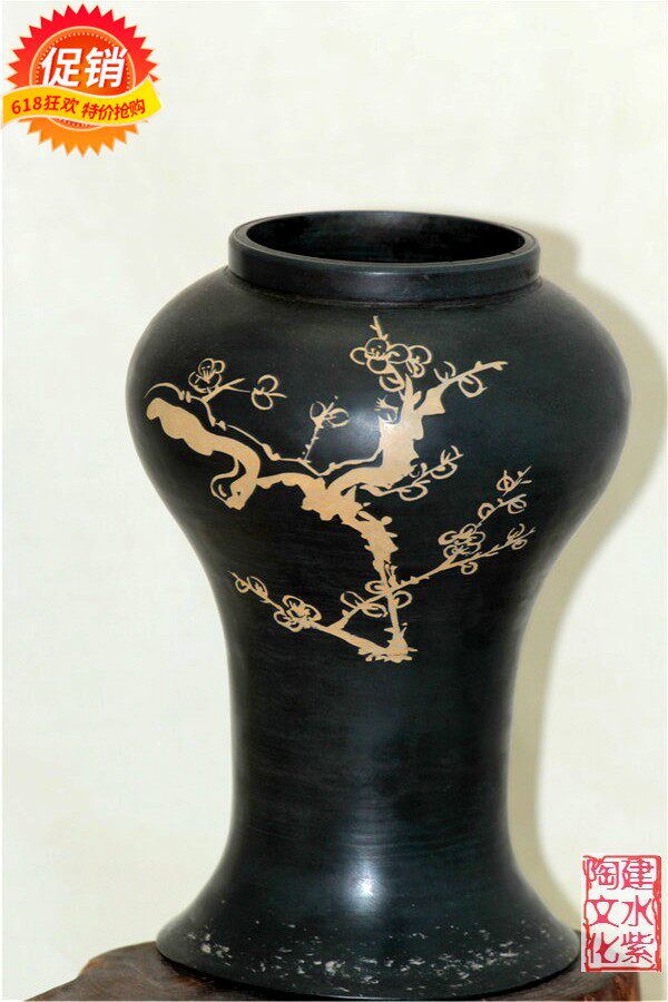 China's four famous pottery Jianshui purple pottery Xiang Fengchun works Bogu old bottle an old cargo bag pulp rolling