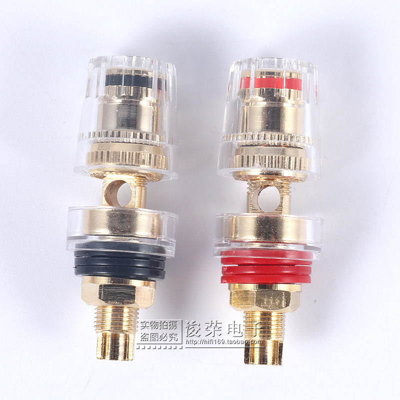 65 crystal pure copper speaker post head M8 sound wiring terminal utilitany machine box wiring head new anti-oxidation