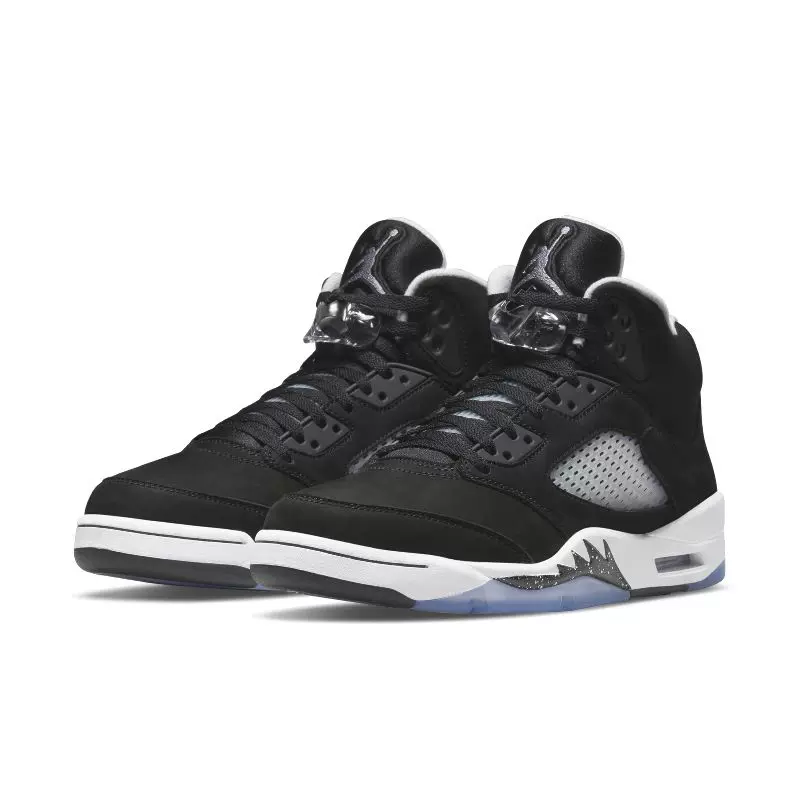 Кроссовки Air Jordan 5 GS AJ5 Nike мужские и женские черно-белые Oreo баскетбол, 440888 CT4838-011