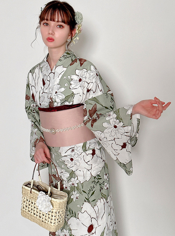 Japanese Traditional Kimono Summer Festival High-End Polyester Two-Piece Set Fireworks Festival Yukata Brand New Japanese Traditional Kimono Summer Festival High-End Polyester Two-Piece Set Fireworks Festival Yukata Brand New