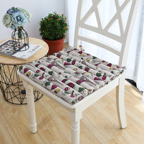 Cushion household washable cotton and linen thickened futon dining chair cushion chair cushion seat cushion stool ass cushion office chair cushion seat