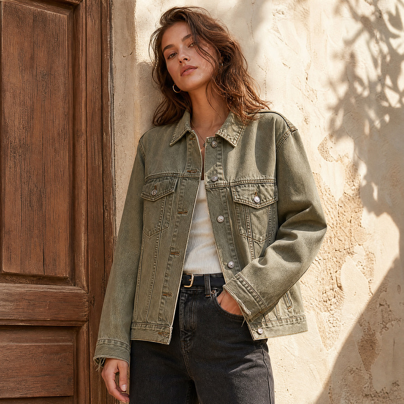 2026 Autumn New Product Mo&Co.Noir X Sonic Youth Joint Denim Jacket Nbf3Jkt005 2026 Autumn New Product Mo&Co.Noir X Sonic Youth Joint Denim Jacket Nbf3Jkt005