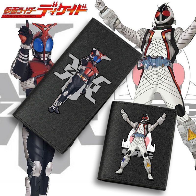 Birthday Gift Kamen Rider Ex-Aid Skull Anime Merchandise Men's and Women's Short Wallet Long Wallet Leather