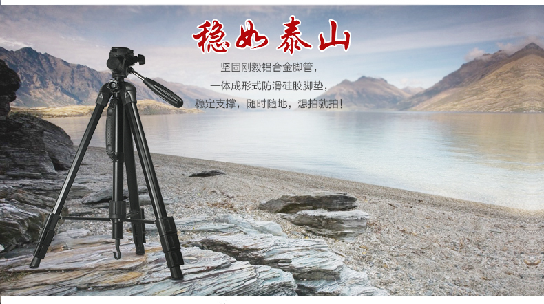 Tripod ánh sáng di động ba chiều PTZ nhiếp ảnh tripod monopod tripod SLR đơn điện phụ kiện máy ảnh