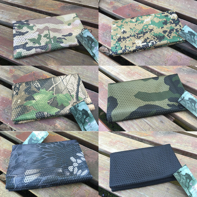 I am a special forces camouflage mesh towel outdoor jungle camouflage mesh towel scarf camouflage small square