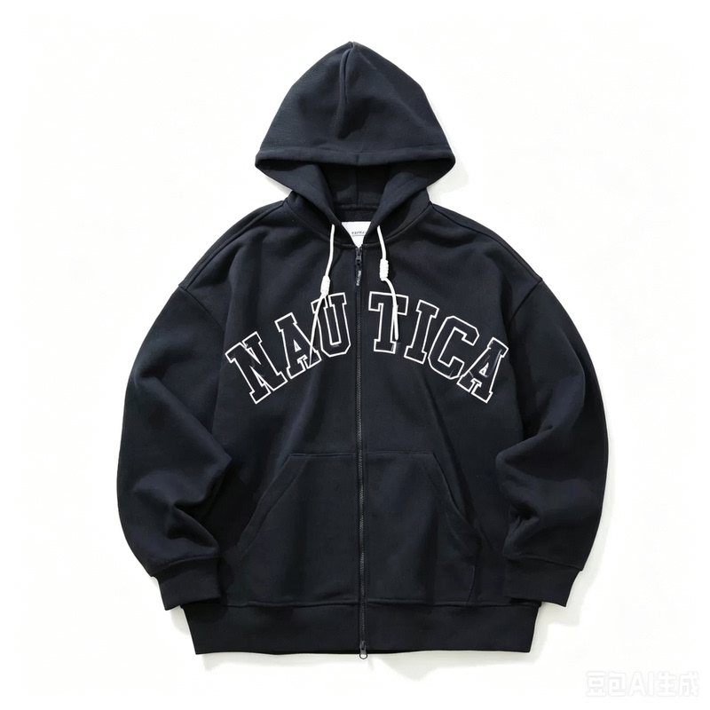Nautica White Sail White Sail Unisex Loose Heavyweight Terry Casual Knitted Sweatshirt Jacket Kw5379 Nautica White Sail White Sail Unisex Loose Heavyweight Terry Casual Knitted Sweatshirt Jacket Kw5379
