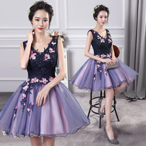 Evening dress women 2019 new noble elegant socialite party birthday party small dress dress short thin