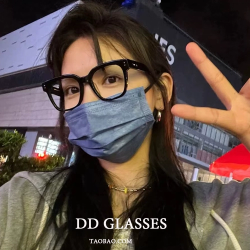 GM Black -Frame Glasses рамы мужчин может быть оснащено с близким объективом с супер светлым ящиком с большим рамкой Big Face Black Geat