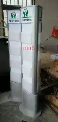 Guangxi Rural Credit Cooperatives triangular rotating data frame can manually rotate triangular folding frame