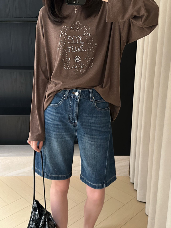 Fake Wide Hips, Pear-Shaped Figure, Super Slimming Bermuda Shorts