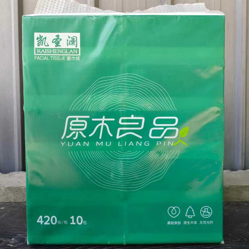 Kaisenlan Tissue Paper 100 Packs, Made from Quality Wood Pulp, Affordable Household Wettable Tissue, Napkins, Toilet Paper