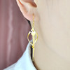 925 sterling silver plated rose gold tassel earrings with silver web celebrity long drop earrings