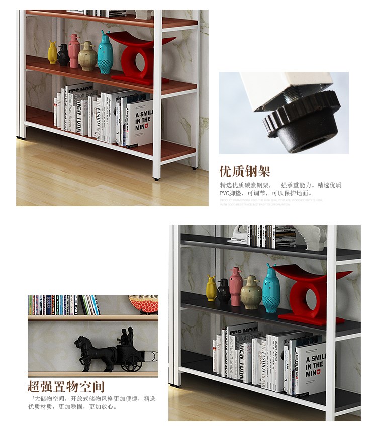 Kệ sắt rèn đơn giản nhiều lớp phòng khách lưu trữ giá sàn lưu trữ giá phòng kệ trưng bày kệ hoàn thiện kệ - Kệ kệ sách mini