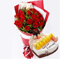 Flower birthday cake reservation in the same city distribution Qiqihar Yichun Hegang Mudanjiang Jiamusi Heihe Express