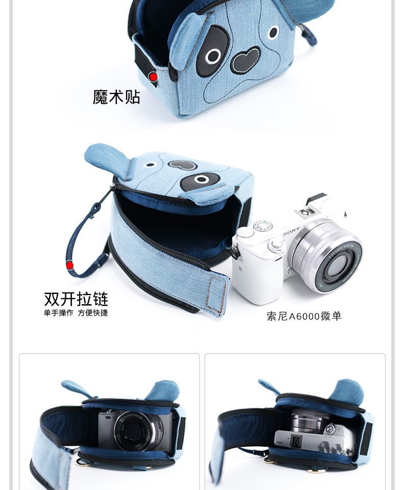 Sony micro-camera vai túi xách tay a6000a5100 dễ thương văn học canon m6m10 không thấm nước và chống sốc - Phụ kiện máy ảnh kỹ thuật số balo peak design