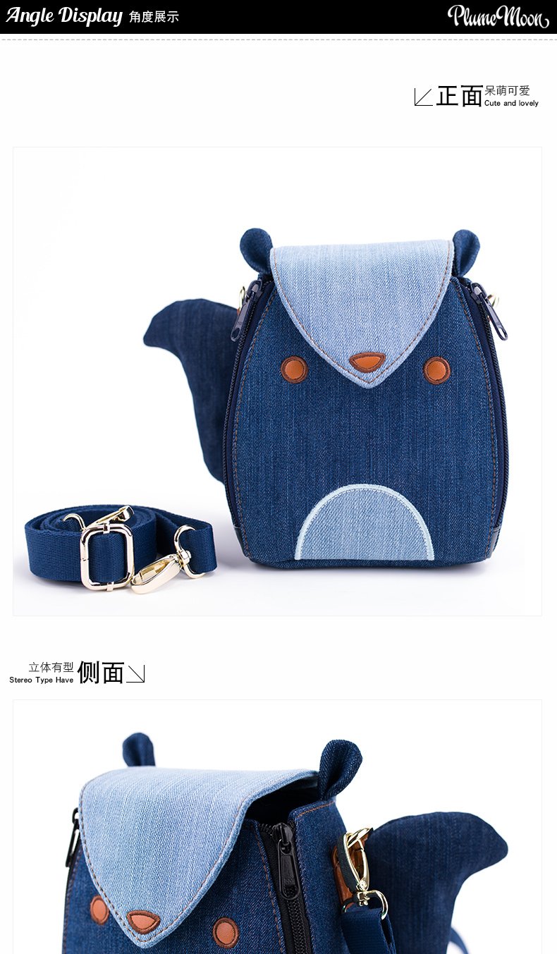 Feathermoon dễ thương vi đơn túi máy ảnh gói Canon Sony Fuji vai messenger nữ thương hiệu không thấm nước chống sốc - Phụ kiện máy ảnh kỹ thuật số tui dung may anh