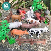 Animal mobilization simulation static animal model childrens toy identification adventure Jurassic Garden Farm set