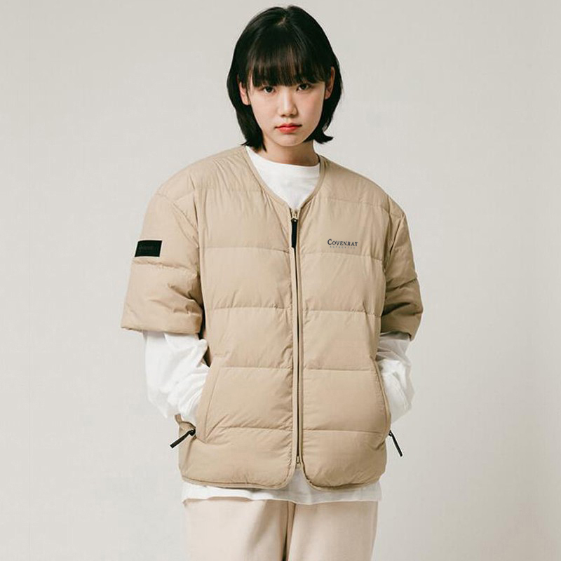 Off-Season Korean Couple Short-Sleeved down Jacket for Women 2025 Winter New Lightweight Half-Sleeved Vest White Duck down Jacket