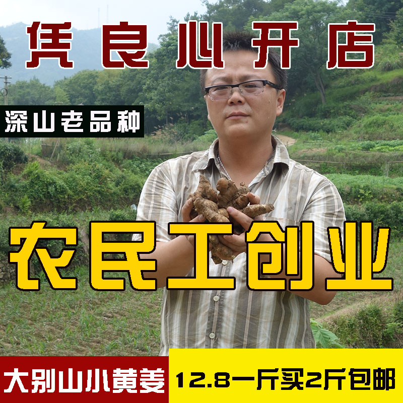 Dabie Mountain Farmhouse Old Variety Fresh Ginger Small Yellow Ginger Old Ginger Mother Small Earth Ginger Moon Ginger Ginger Old Ginger