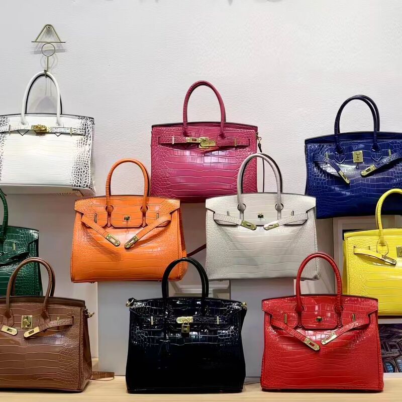 High-End Large-Capacity Crocodile Pattern Bag for Women 2025 New Trendy Versatile Crossbody Bag Fashionable Handbag Platinum Bag High-End Large-Capacity Crocodile Pattern Bag for Women 2025 New Trendy Versatile Crossbody Bag Fashionable Handbag Platinum Bag