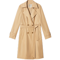 PSALTER poem loose lapel tie waist simple classic windbreaker jacket 2024 new autumn style