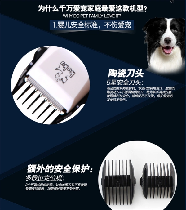 Codez pet shaver đẩy điện kéo sạc mèo dog grooming làm sạch nguồn cung cấp KP3000 	găng tay chải lông cho thú cưng