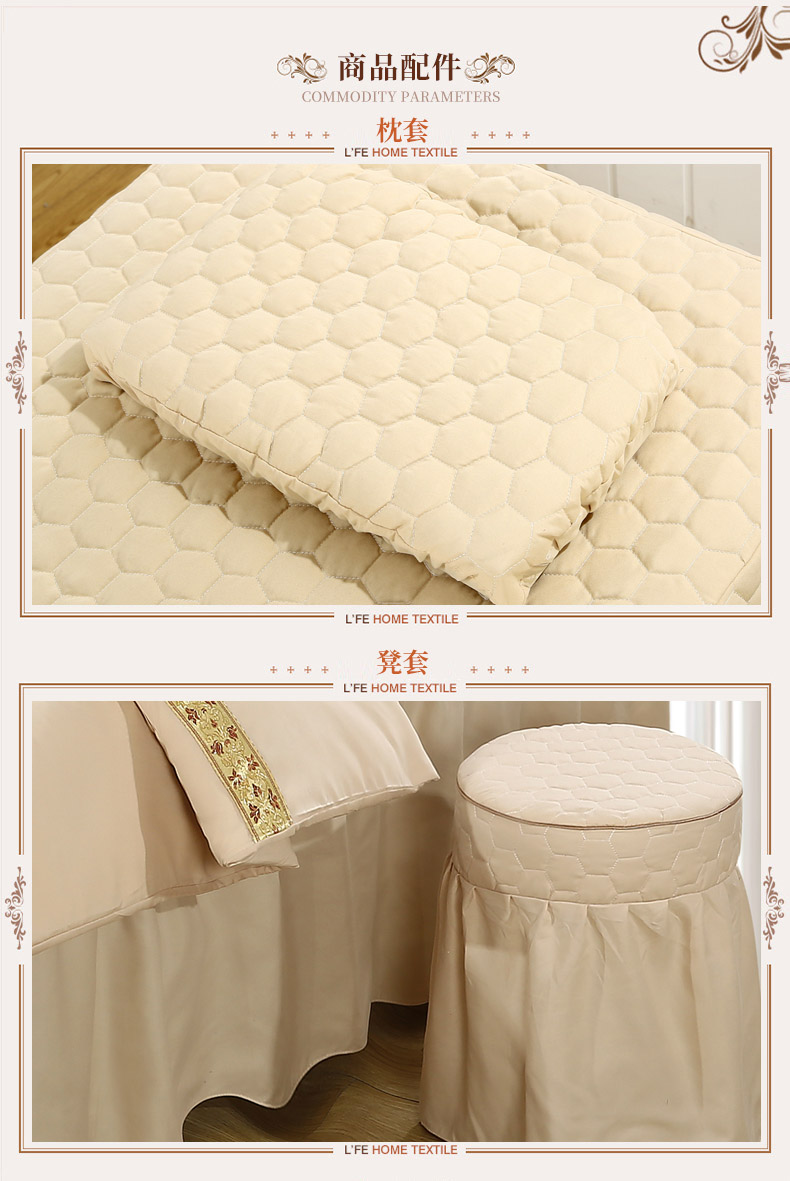gia đình Hàn Quốc bốn broadside massage vẻ đẹp bedspread spa thẩm mỹ viện Pure Skin bộ bông bedspread cộng của custom-made - Trang bị tấm ga bọc giường spa