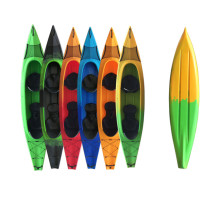 EK kayak Double Cockpit Kayak Fat Boat Canoe 3 people 2 thickened plastic kayak