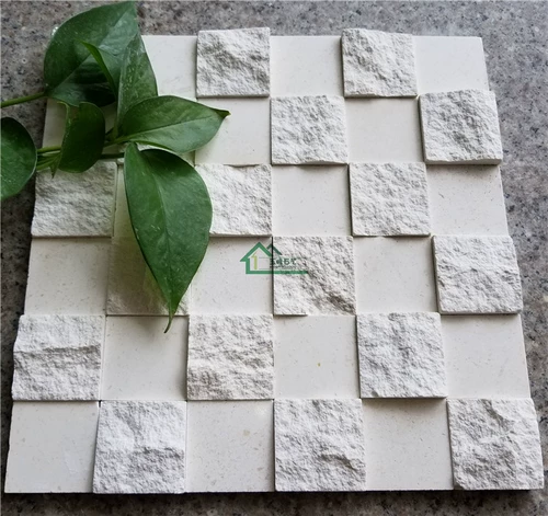 Натуральная культура камень телевизионный фон стена мраморная мозаика бай -шаз лапша гостиная крыльца Трехмерная настенная плитка