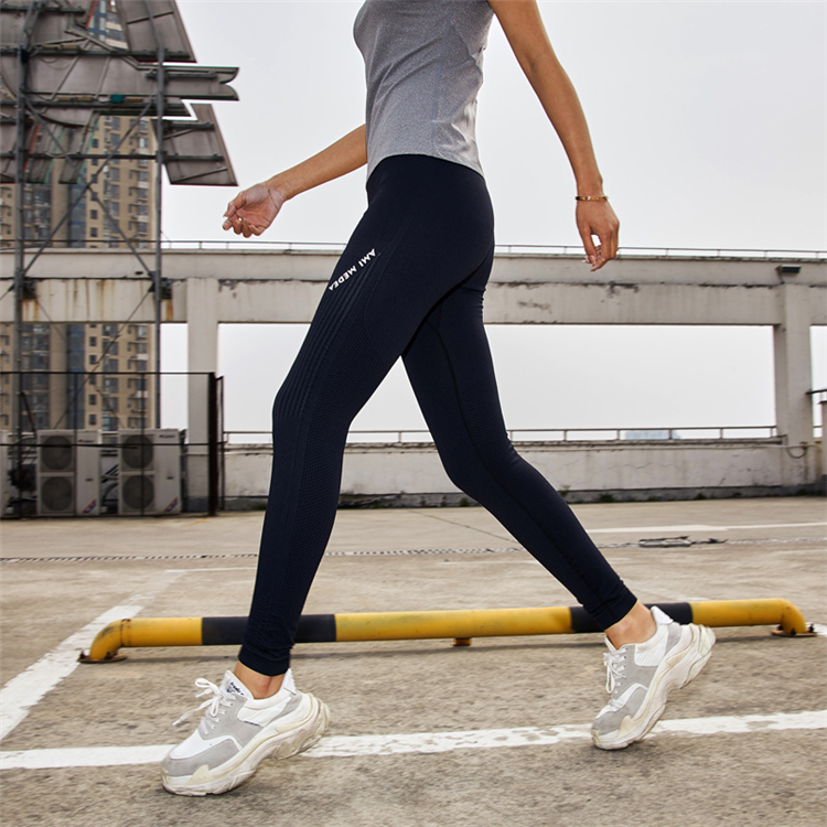 W66 temperament women's new letter printing thin slim women's fitness pants yoga pants sports jogging pants