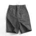 C107 đơn giản màu cao eo cao đã mỏng mùa hè mới 2020 quần lửng nữ 5 điểm phù hợp với quần short hoang dã - Quần short Quần short