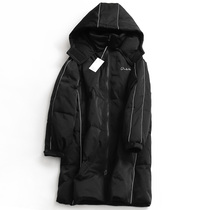 U852 Letters Printed Collision Color Trim with loose Even cap zipped jacket Winter new Long sleeves Long sleeves Women down jacket