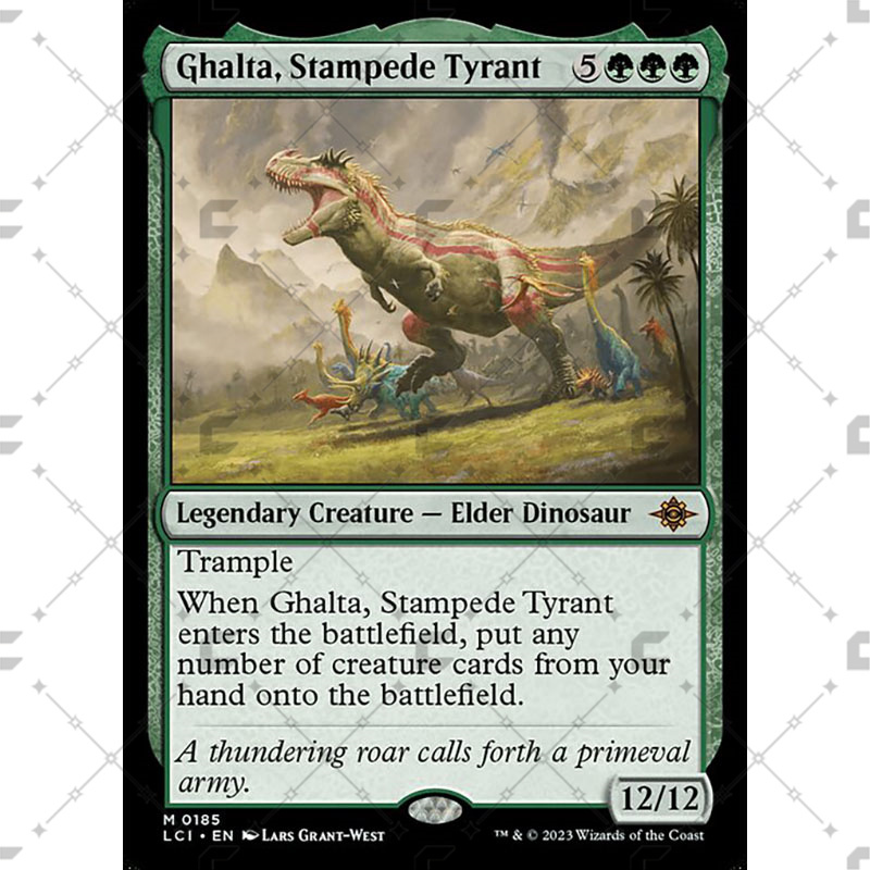 【Coptus】Magic: the Gathering Rampaging Tyrant Ghalta, Stampede Tyrant Lci-185