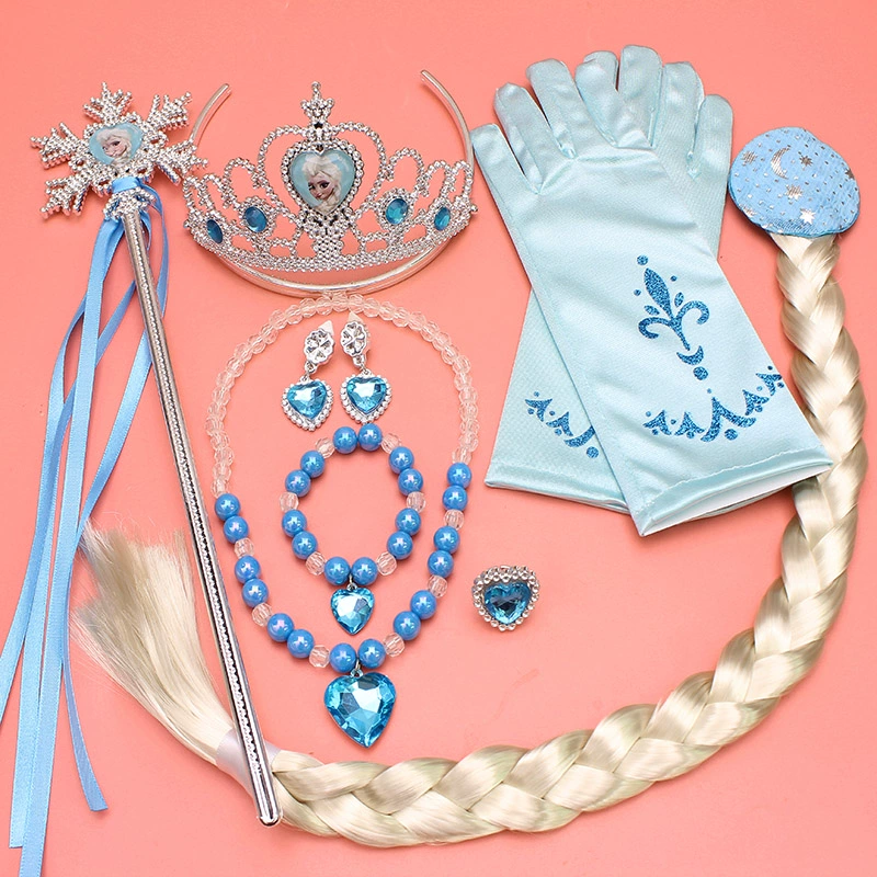 Disney Frozen Princess Aisha Girl Magic Stick Mũ đội đầu Vương miện Vòng cổ Vòng đeo tay Bộ đồ chơi - Vòng đeo tay Clasp