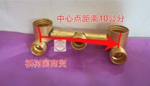 New product Foot wash Foot bath Three-way copper pipe connecting pipe Bathtub Shampoo bed Cold and hot water accessories 10 cm Gion Garden