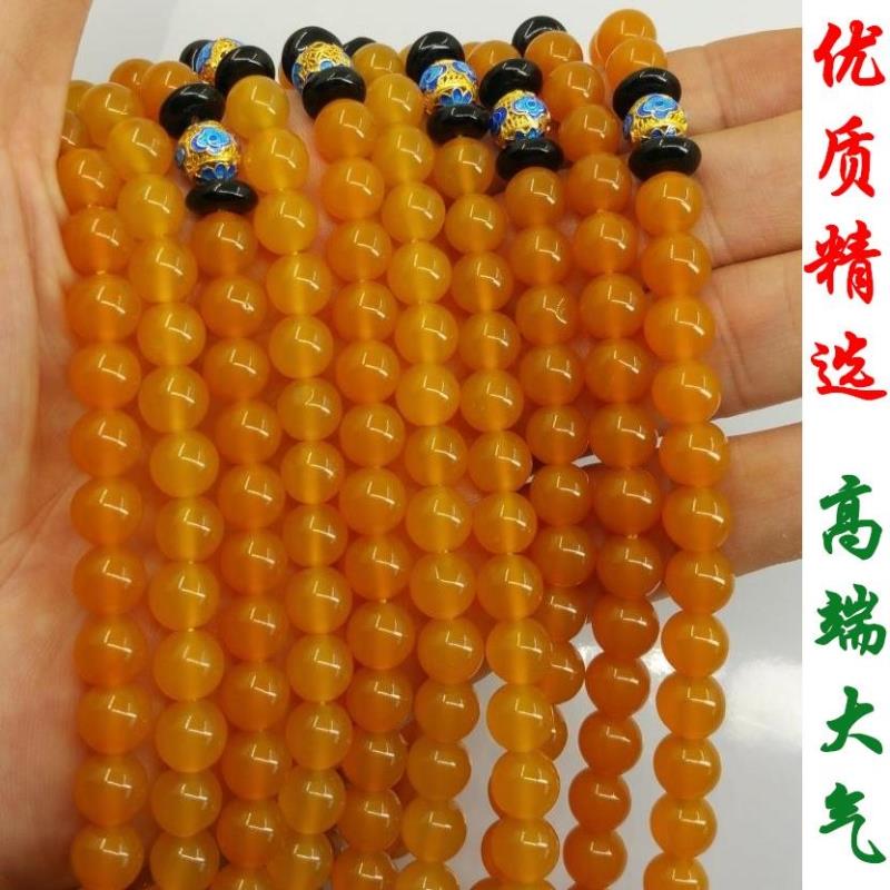 Yellow Dragon Jade Handmade Necklace dual-use Buddha Pearl Myanmar Material Chicken Oil Yellow and Men's Pendant Pendant of Ruyi Ping An Pendant Pendant