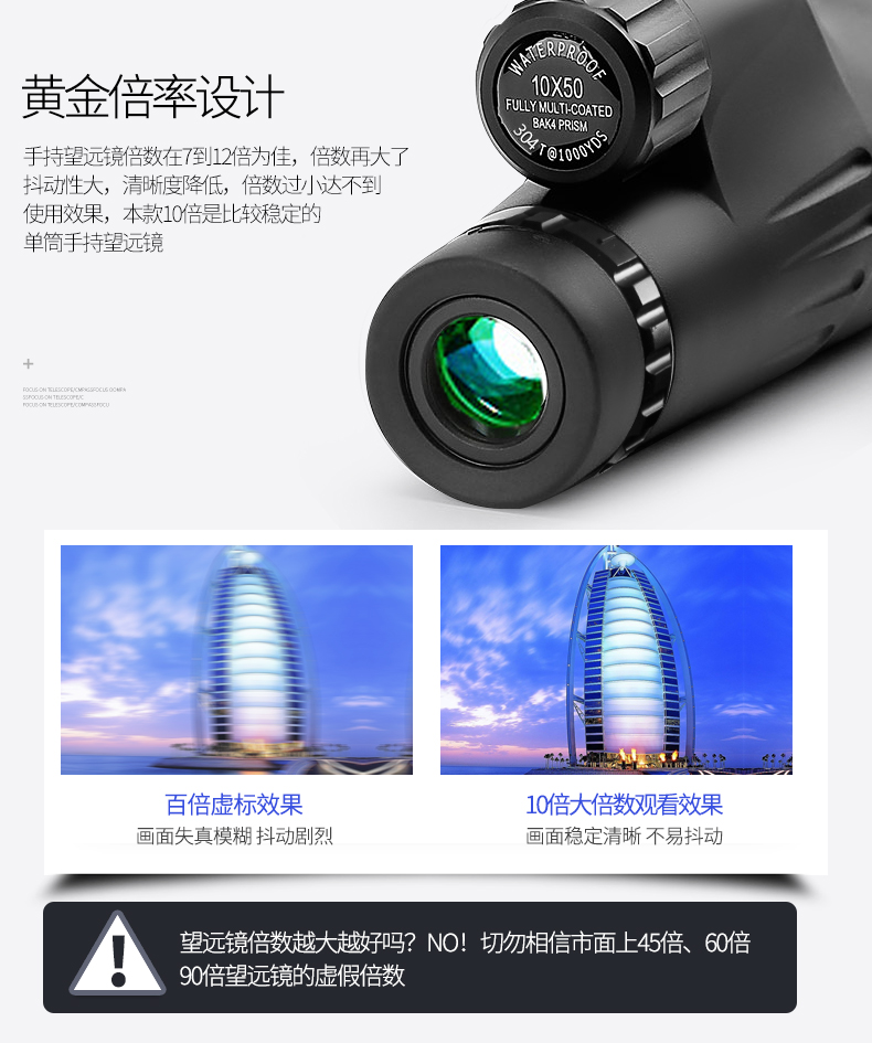 Gương một mắt Crosshair Crossing Mirror HD Nhìn thấy Gương Một mắt Kính nhìn HD độ nét cao - Kính viễn vọng / Kính / Kính ngoài trời ống nhòm nikon monarch 7 10x42