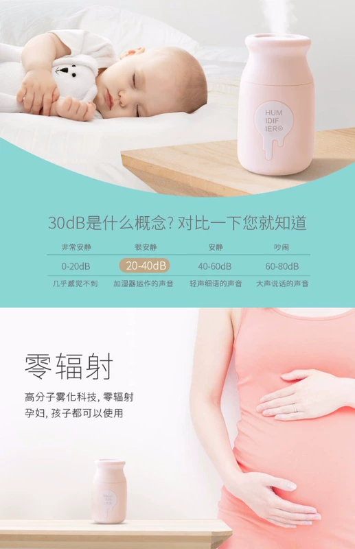 [Đặc biệt hàng ngày] usb nhỏ máy làm ẩm không khí mang theo văn phòng phòng ngủ xe câm