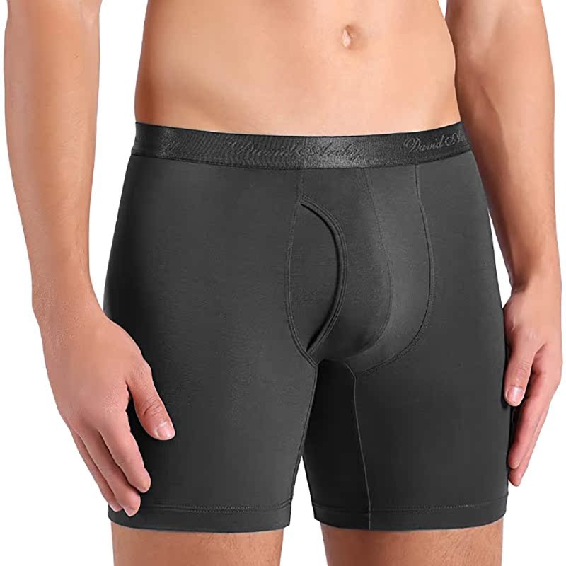 David Archy Giant Ultra Fine Mordale Mens lớn Flat Corner Panties dài Chân dài Anti-Grind Leg cuộn Edge.