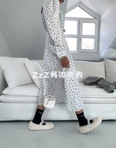 Two ZZ Korea Dongdaemun Spring Stars Printed Bubble Sleeves Cashew Sweater Dress 2123
